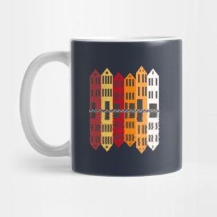 Wooden houses in Bergen Norway tshirt Mug